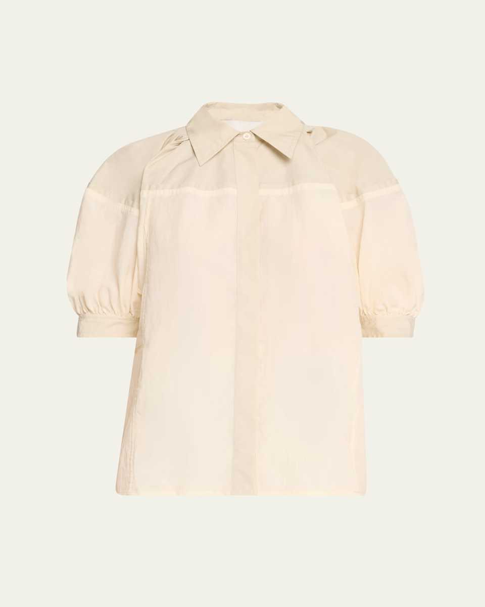 Lantern-Sleeve Shirt